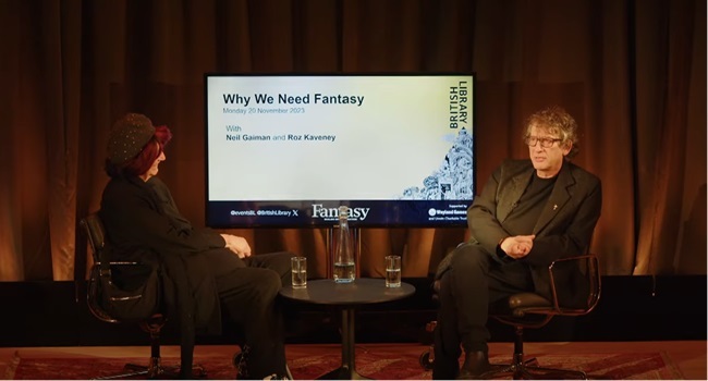 Why We Need Fantasy: Neil Gaiman in conversation event at the British Library]
