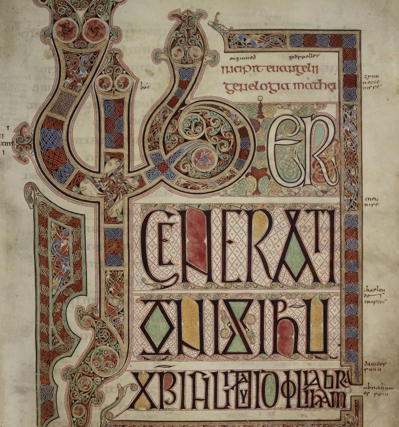 Gospel-book ('Lindisfarne Gospels') (Cotton MS Nero D IV), c 700.