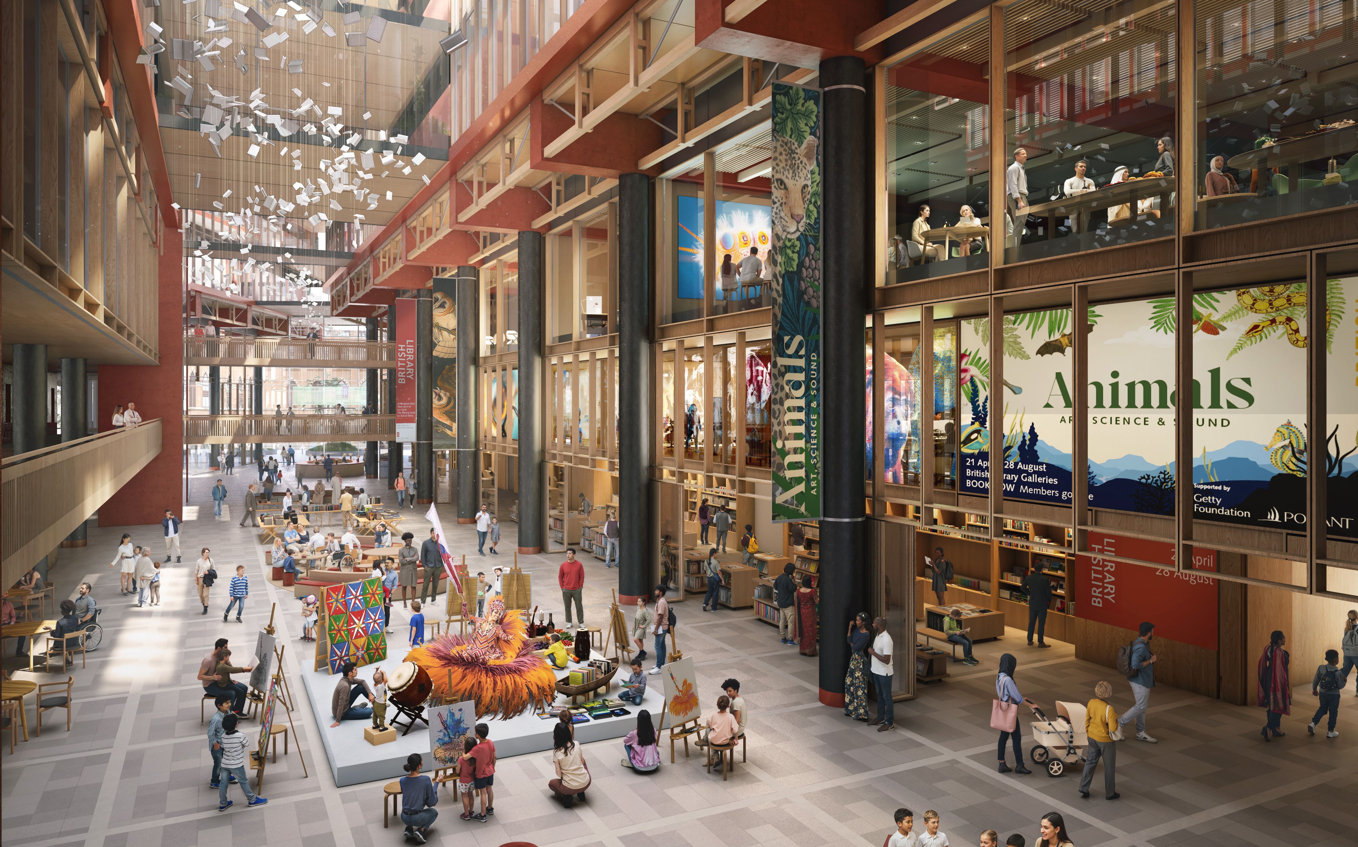 Proposed view of the renovated St Pancras building.