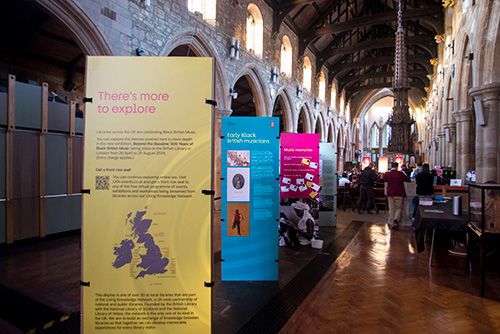 View of the Beyond the Bassline exhibition