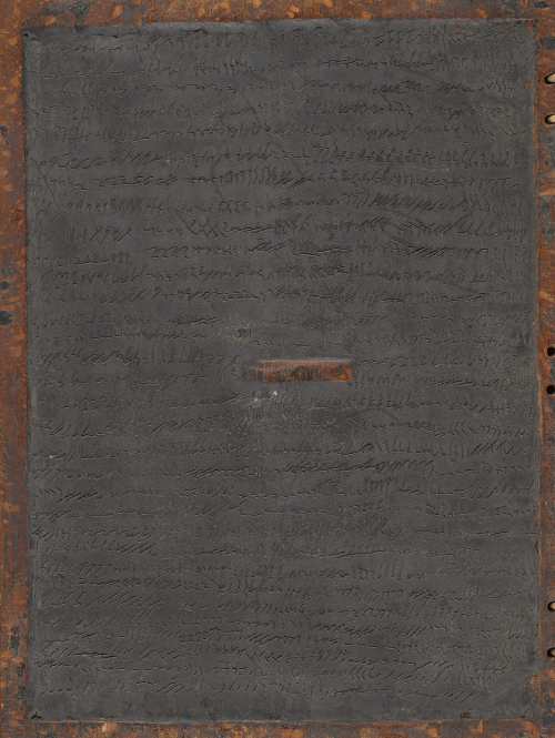 A student’s Greek shorthand notes in wax