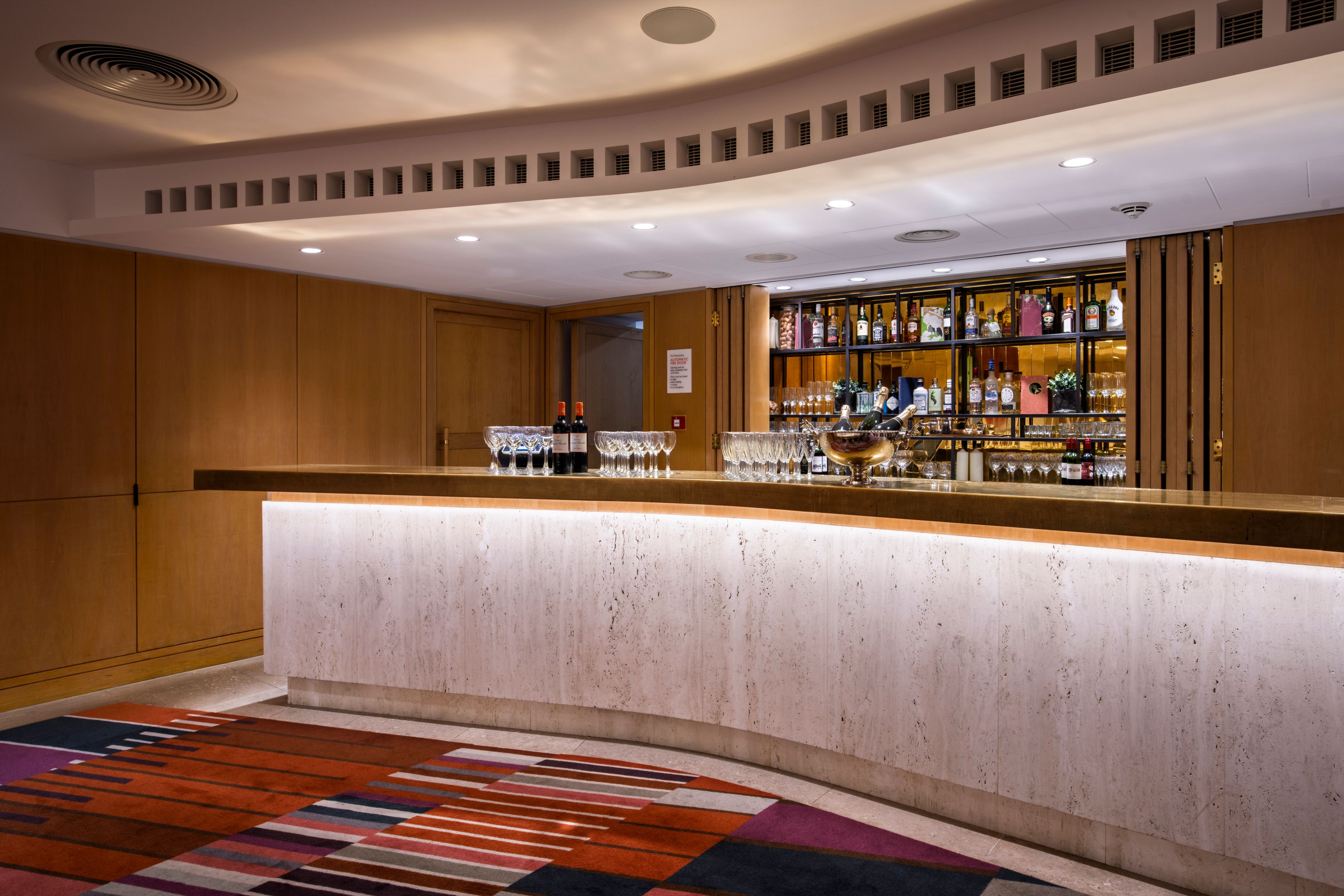 The bar outside the Pigott Theatre