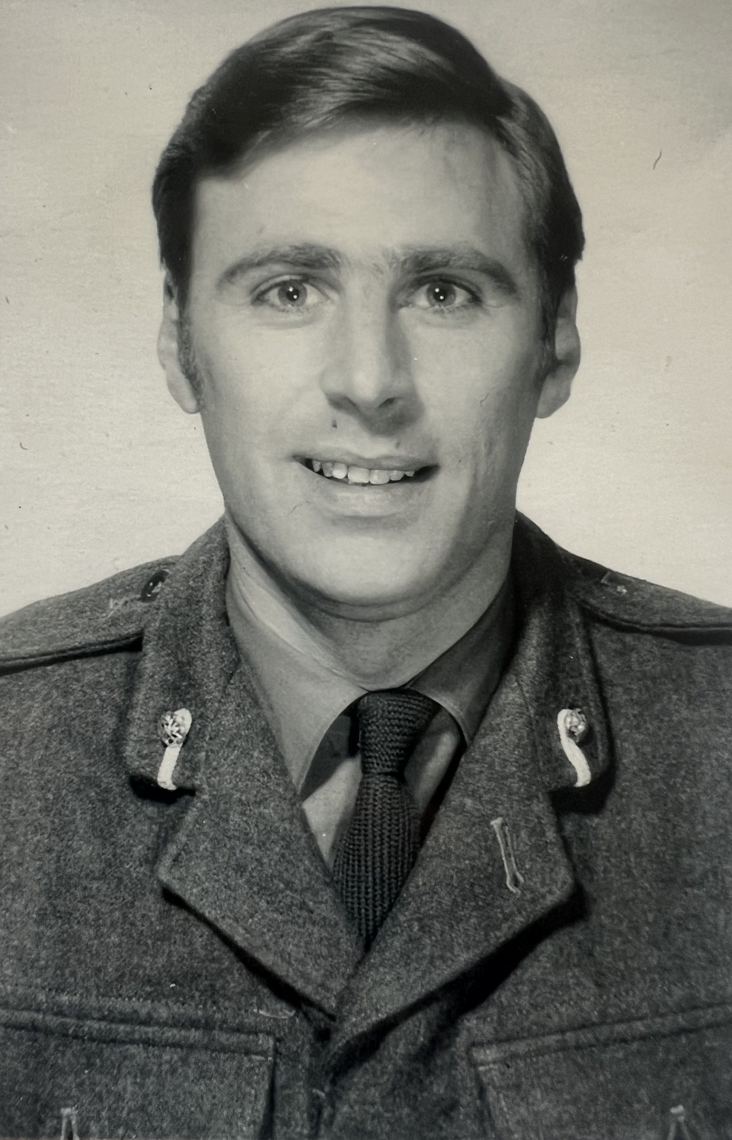 Alan Dowson in National Service uniform.