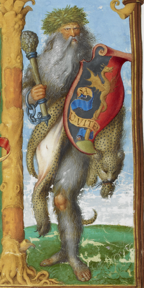 Wodewose Bluesteel, The Genealogy of the Royal Houses of Spain and Portugal (the 'Portuguese Genealogy'), Lisbon and Bruges, 1530–1534, Add MS 12531, f. 1r.