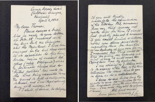 A 2-page handwritten letter