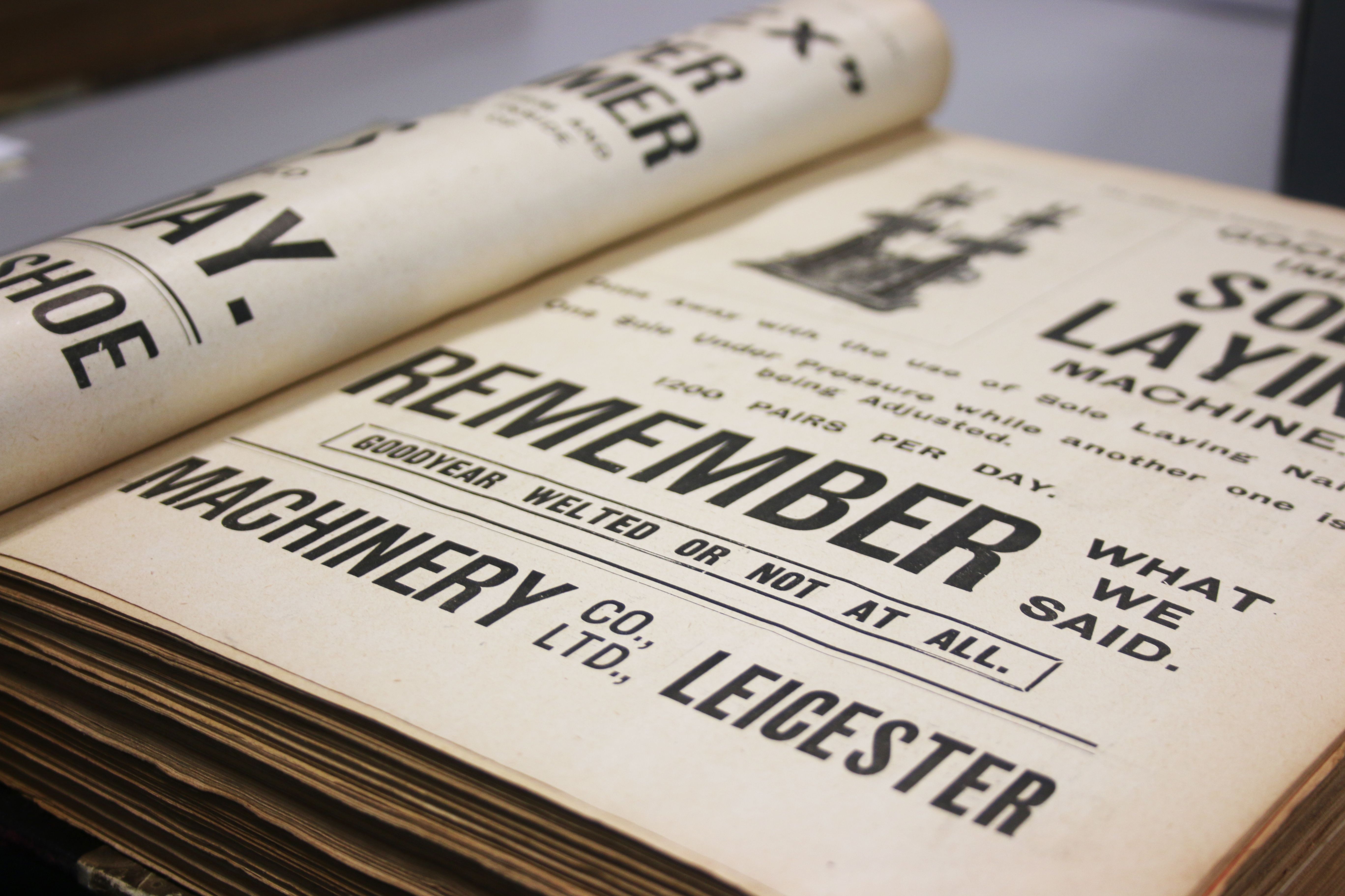 Old advert in a publication.