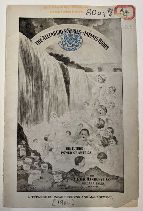 The front of Allenbury's Series of Infants Foods