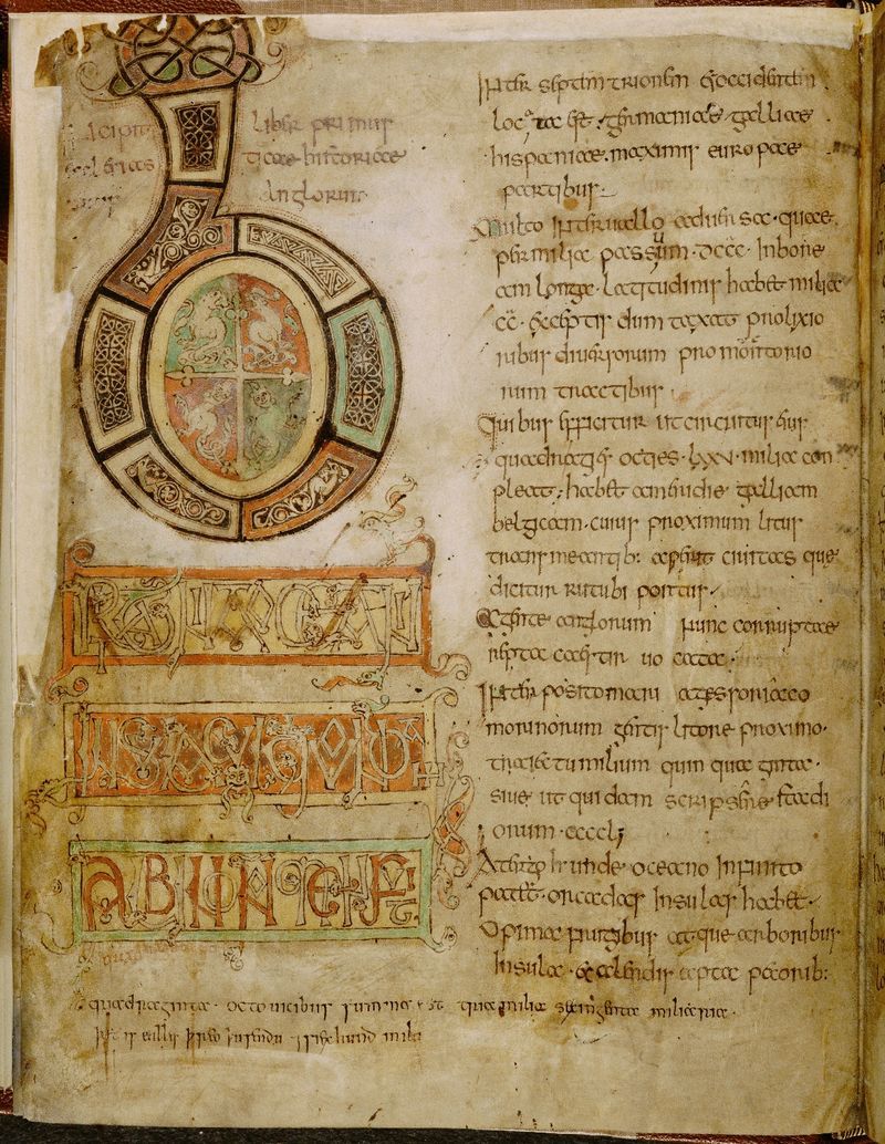 Opening page of Bede’s Eccesiastical History.