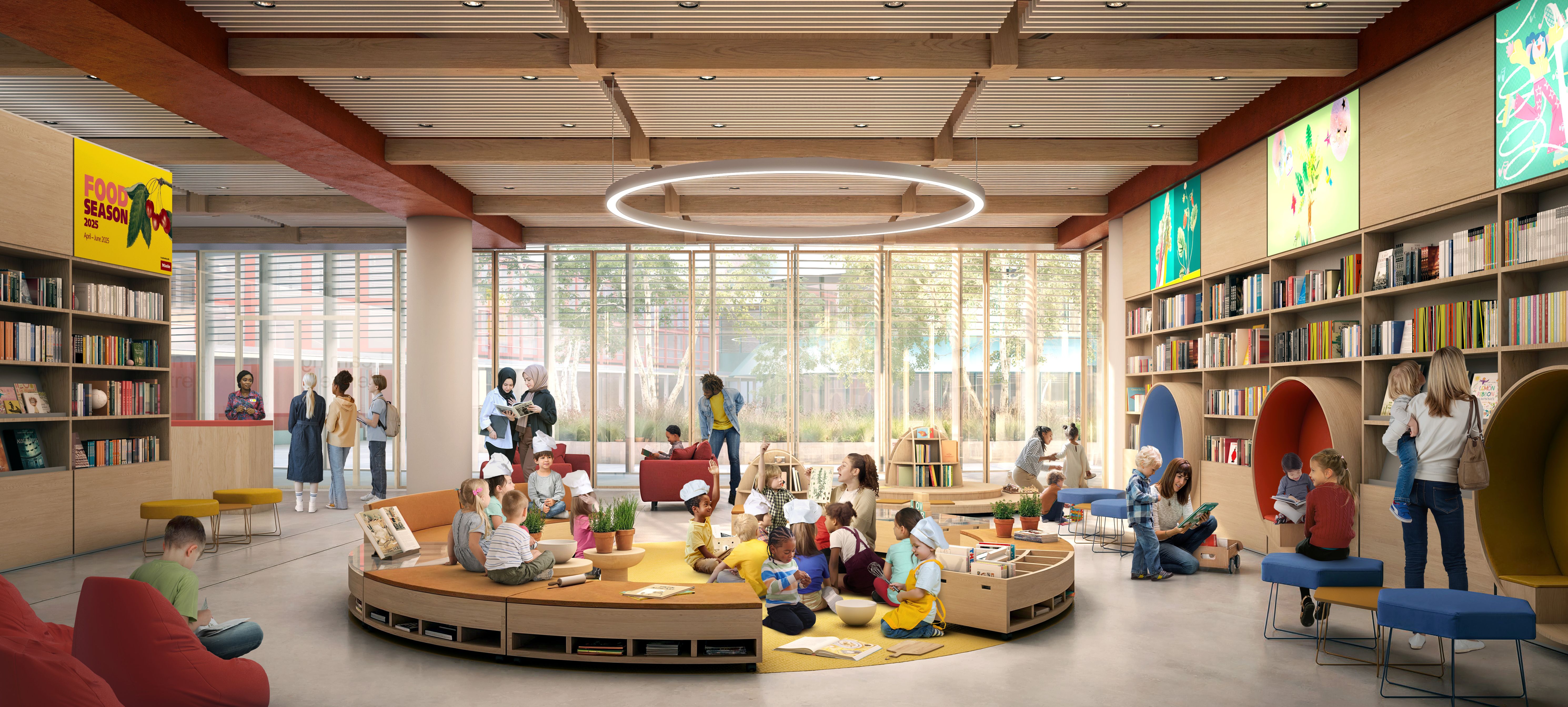 Proposed view of a children's library