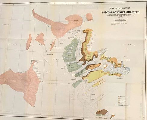 Map of the district near the ‘Discovery’ winter quarters, 1906