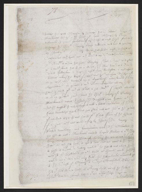 Part of a handwritten letter dated 23 October 1611.