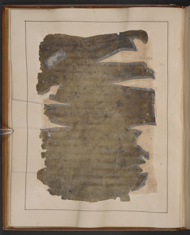 Page from Gildas's The Ruin of Britain, damaged by fire
