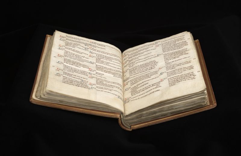 Trilingual dictionary, Psalter and Hebrew grammar Add MS 89788, ff. 35v–36r.