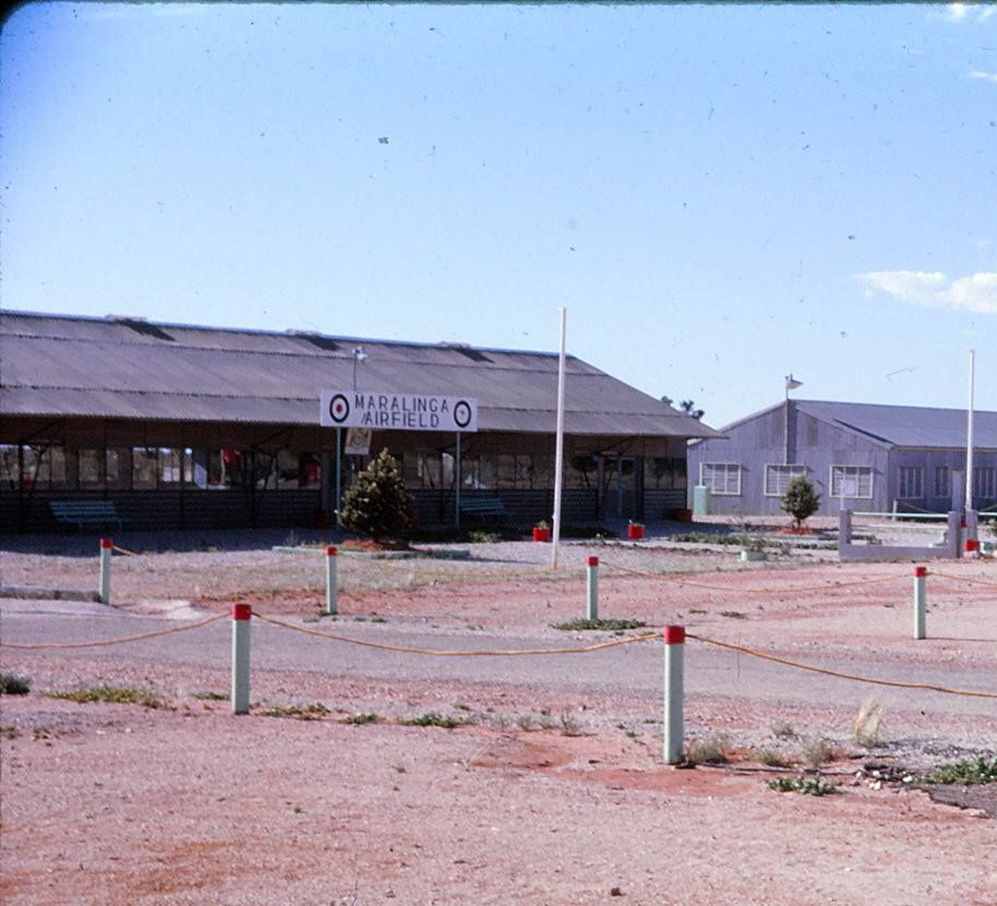 The main runway and terminal at Maralinga.