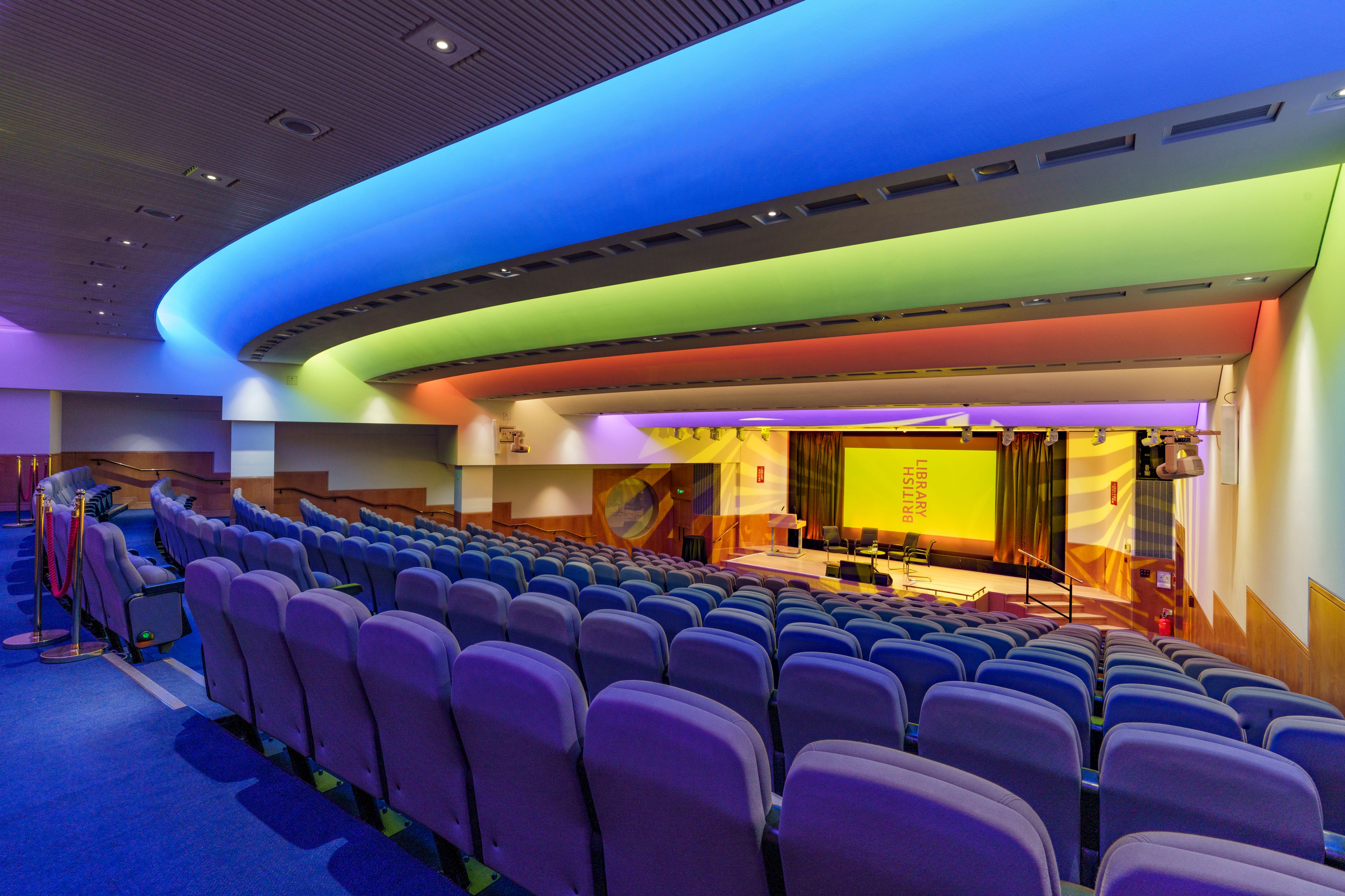 Pigott Theatre, from the back of the room.