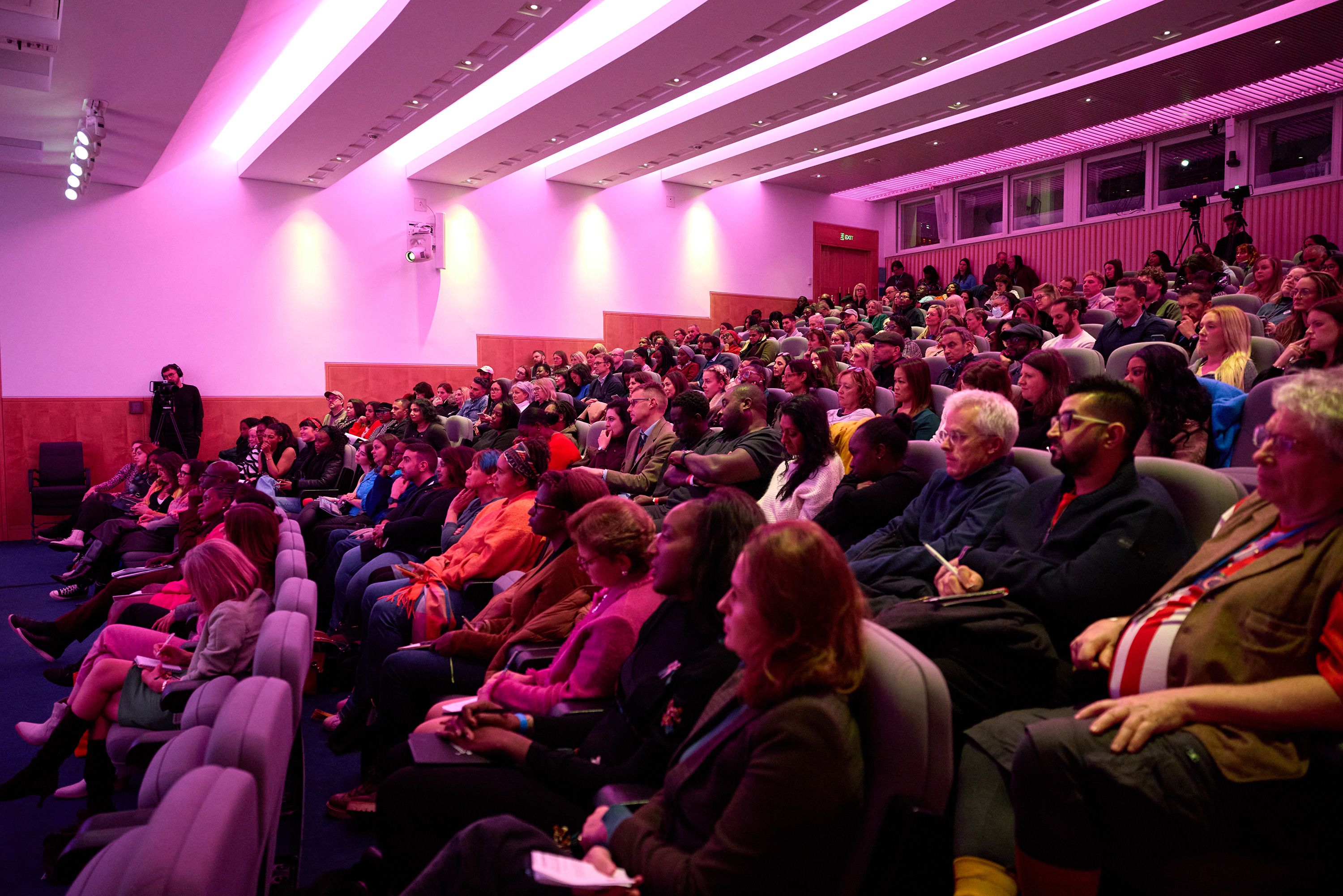 Knowledge centre auditorium audience.