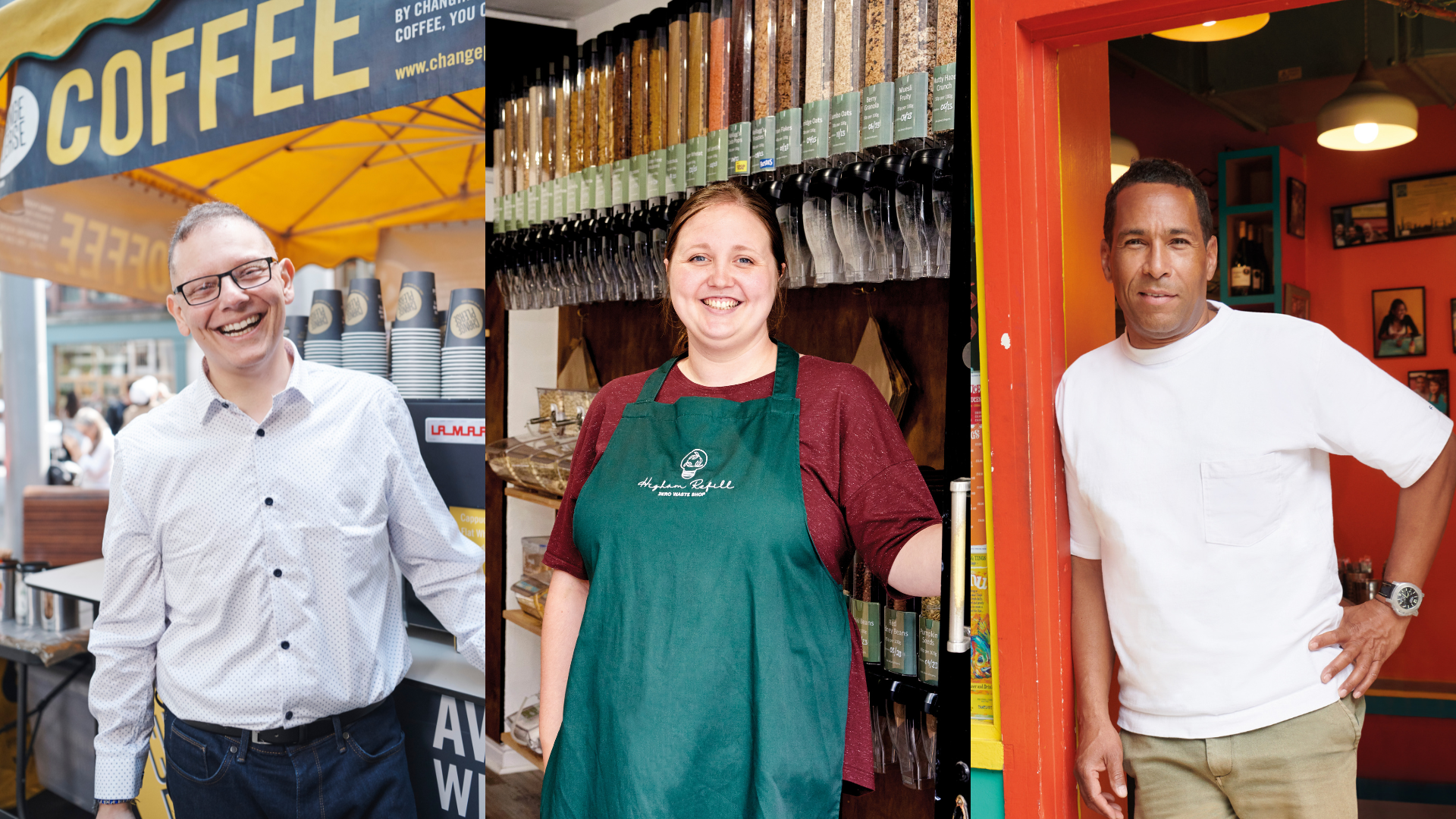 Three small-business owners.