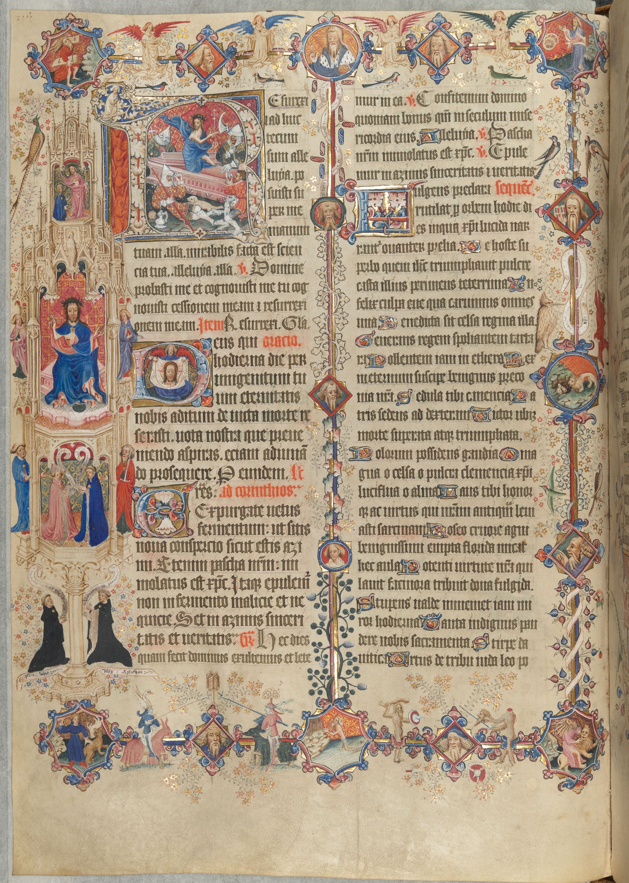 A page from The Sherborne Missal.