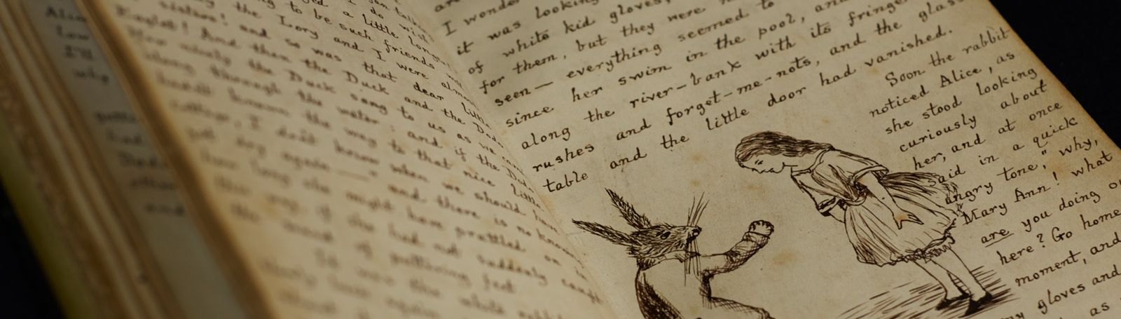 Alice in Wonderland manuscript.