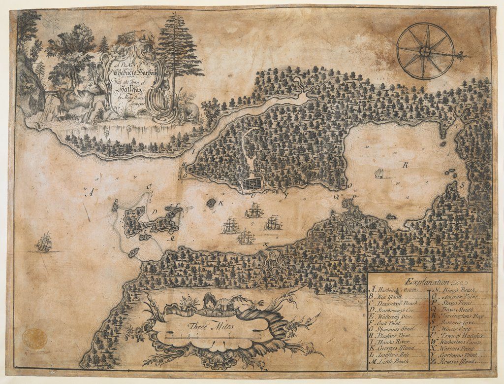 A map of the harbour of Halifax