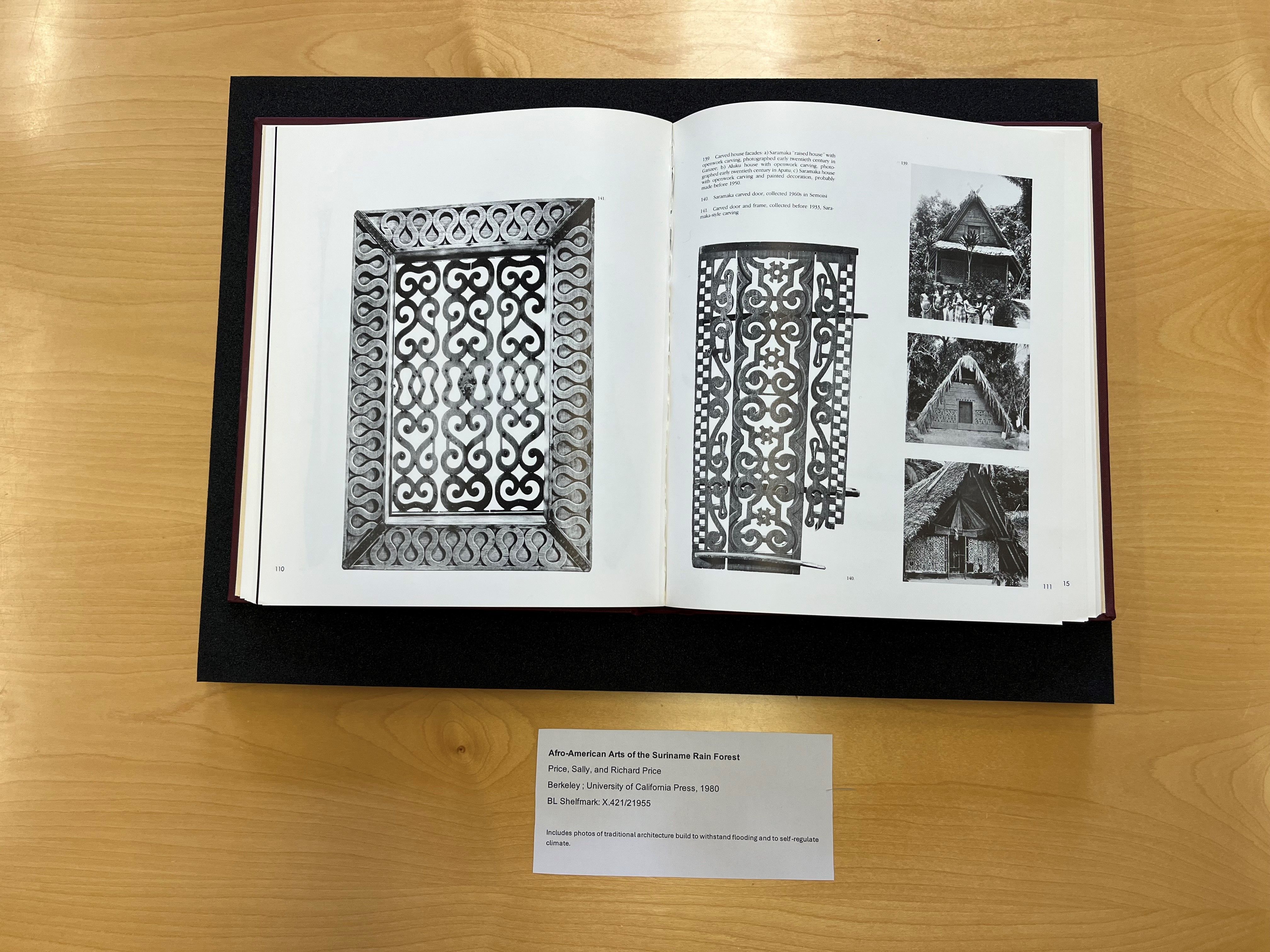 Sally Price and Richard Price’s book on Afro-American Arts of the Suriname Rain Forest