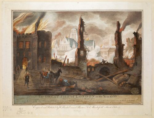 Etching and aquatint with hand-colouring showing the destruction of buildings by the Fire of London in 1666" class="asset  asset-image at-xid-6a00d8341c464853ef02a308db736d200c img-responsive" src="https://blogs.bl.uk/.a/6a00d8341c464853ef02a308db736d200c-500wi" style="display: block; margin-left: auto; margin-right: auto;" title="Etching and aquatint with hand-colouring showing the destruction of buildings by the Fire of London in 1666