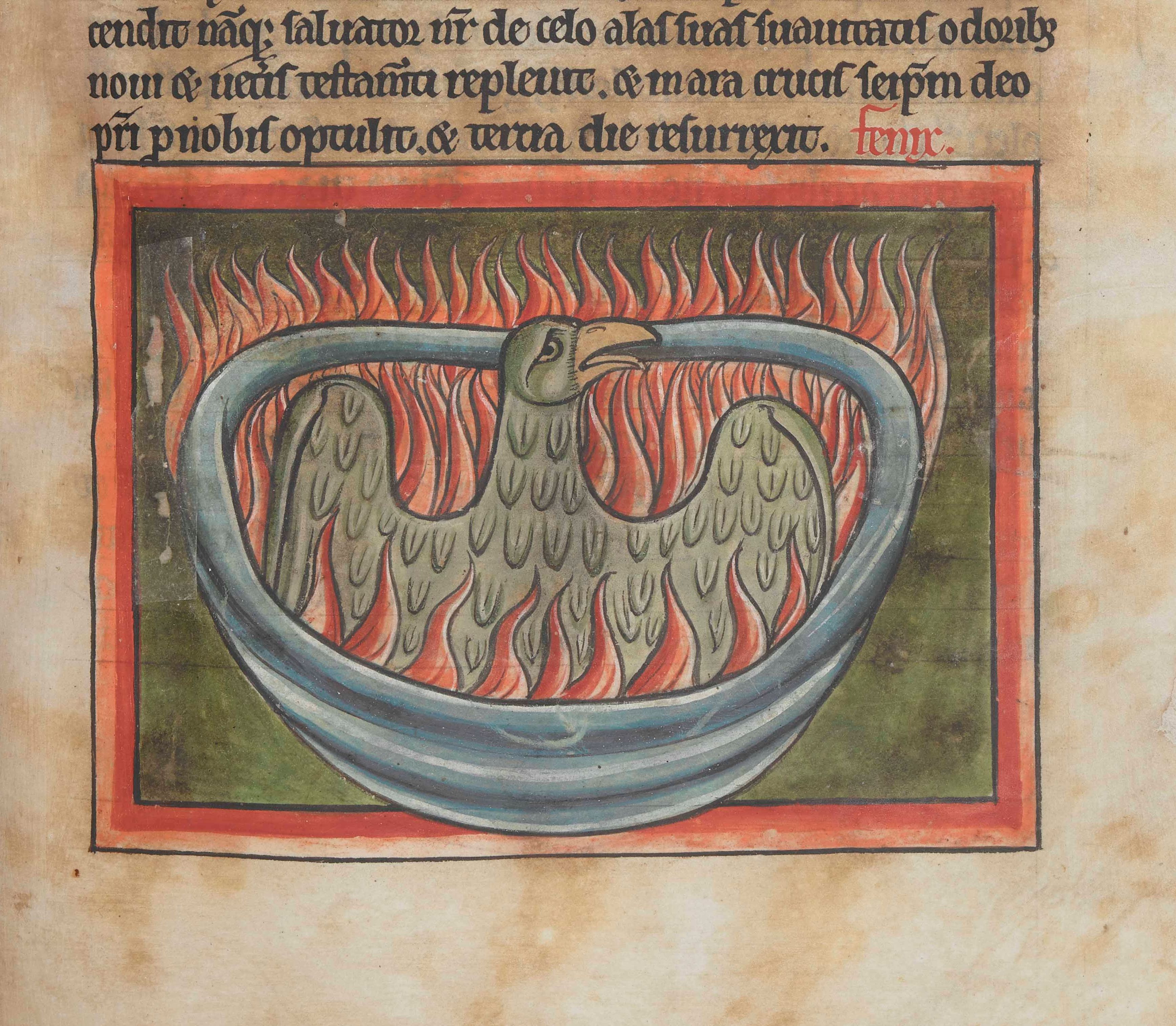 A page from Bestiary with additions from Gerald of Wales's Topographia Hibernica.