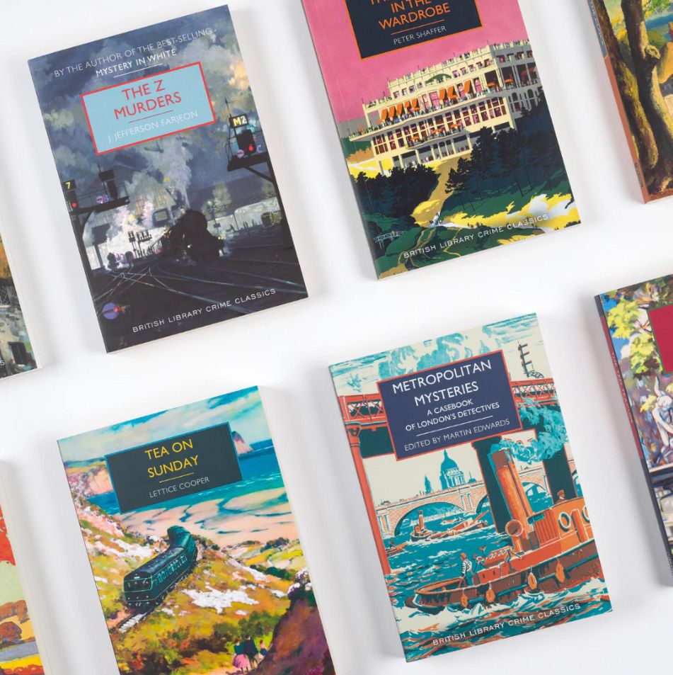 Mystery books published by the British Library.
