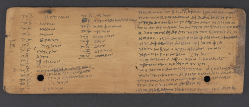 The alphabet in a teacher’s notebook