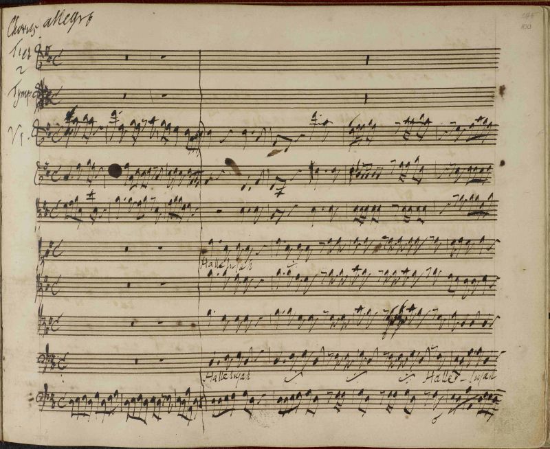 Opening page of Handel’s ‘Hallelujah Chorus’ from Messiah