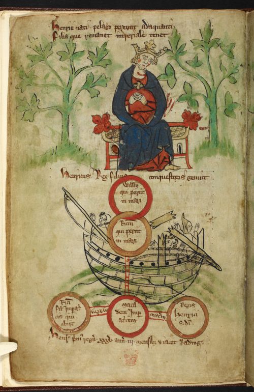 Illustration of King Henry I and the White Ship