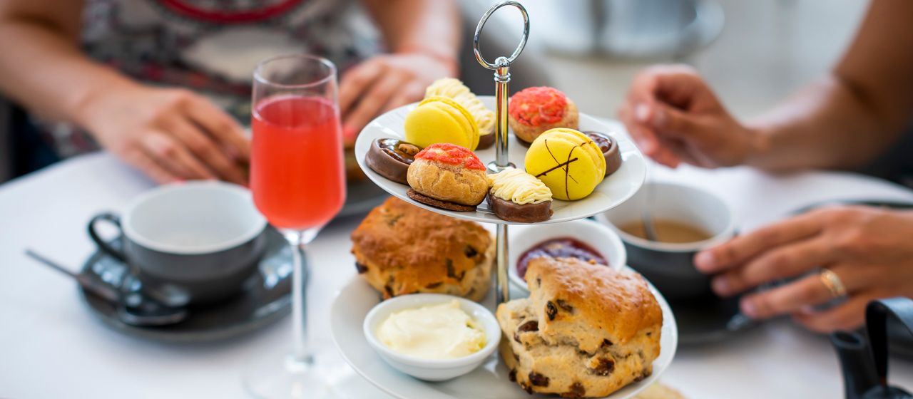 A selection of food.