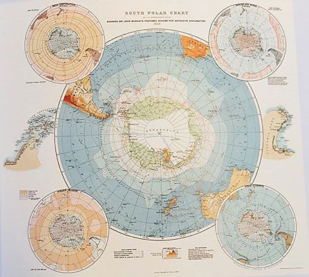 South Polar Chart, in The Scottish Geographical Magazine 1898