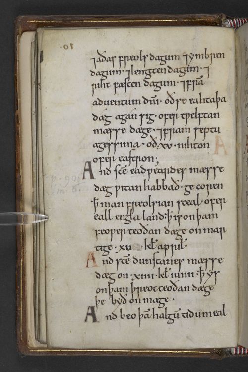 Detail of Cnut’s Winchester lawcode.