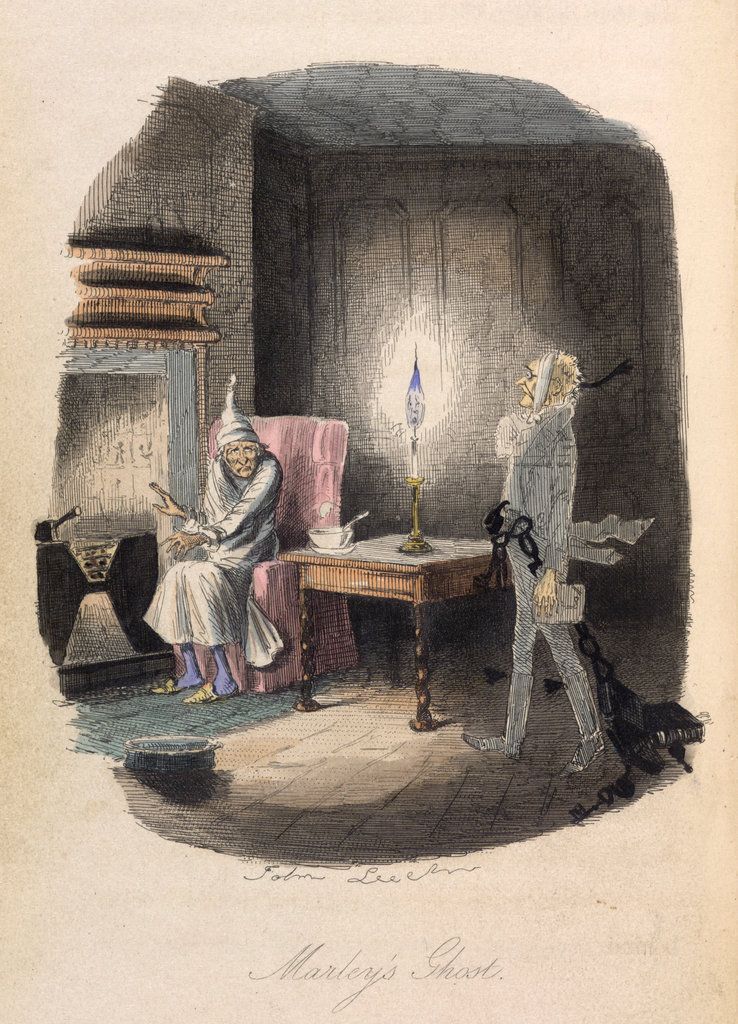 Illustration by John Leech from A Christmas Carol in prose. Shelfmark: C.58.b.7.