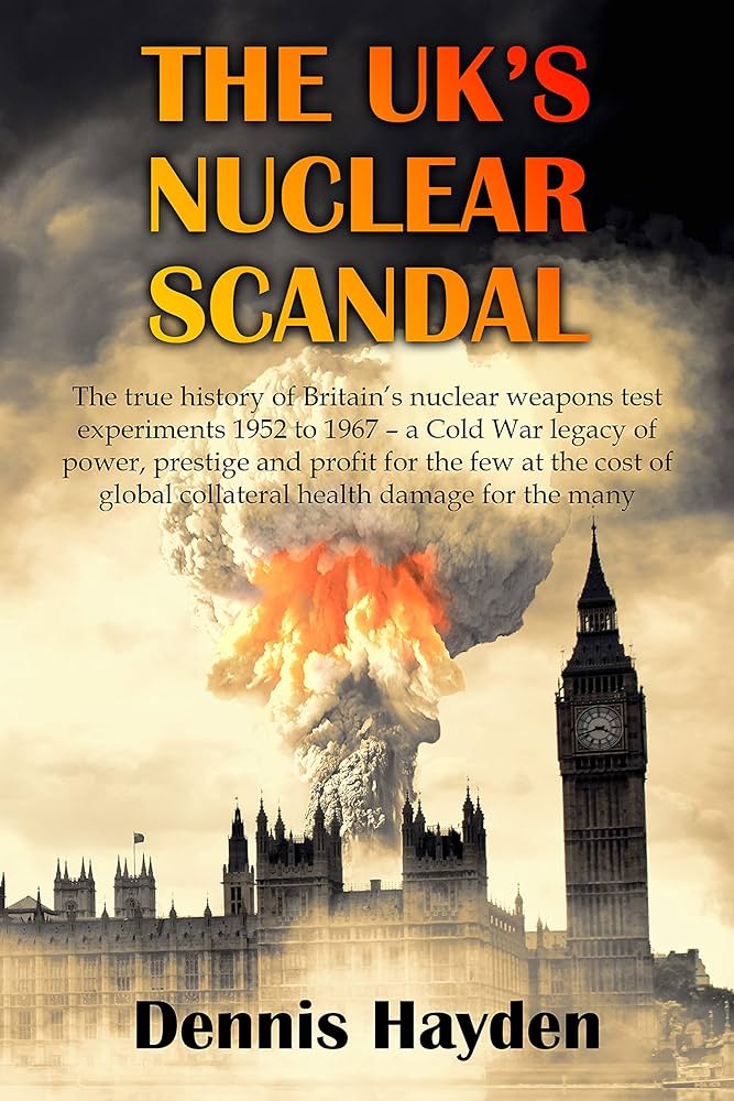 Book cover showing a mushroom cloud over the Houses of Parliament in Westminster, with a grey, foreboding sky in the background.