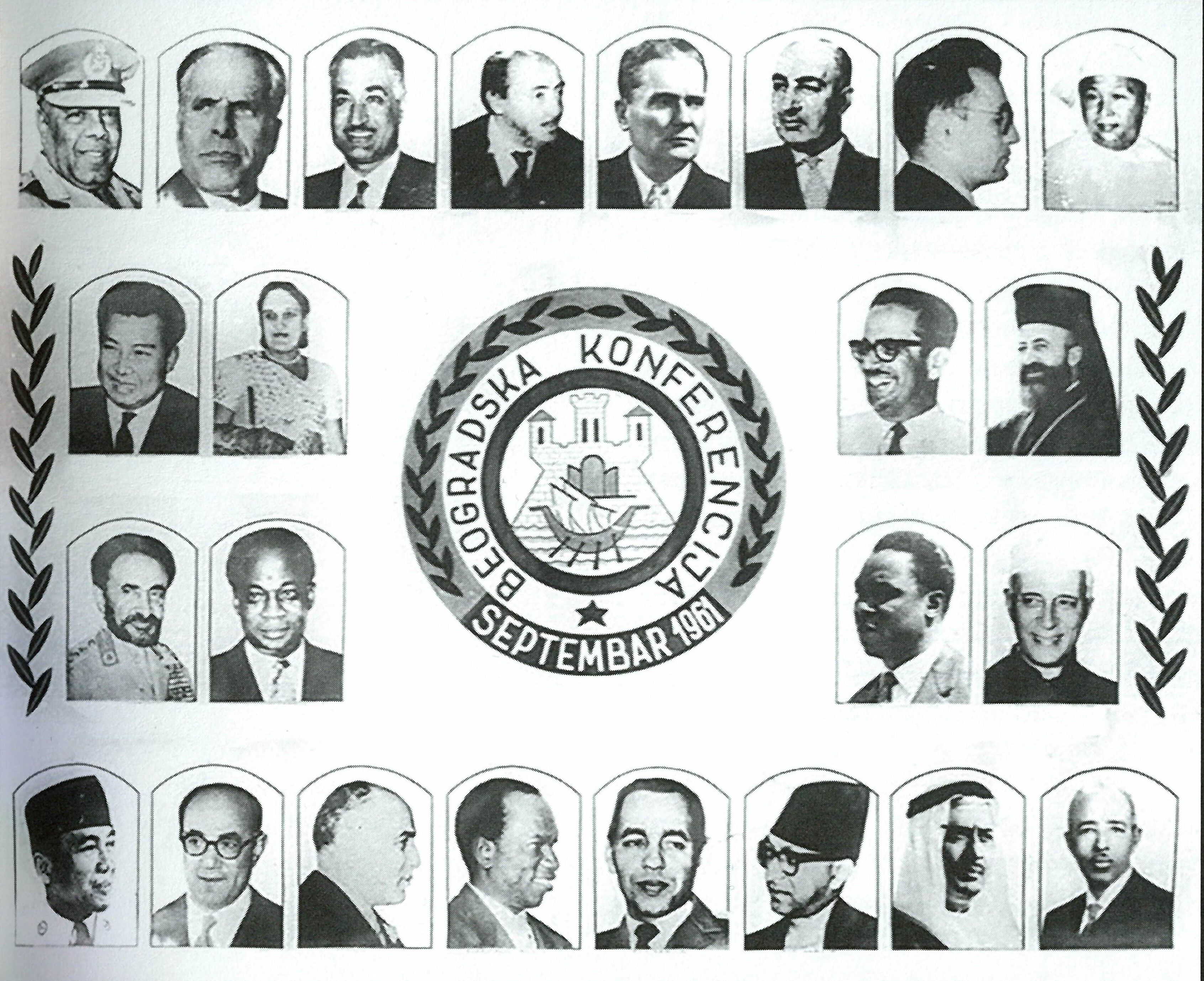 Portraits of all delegation heads.