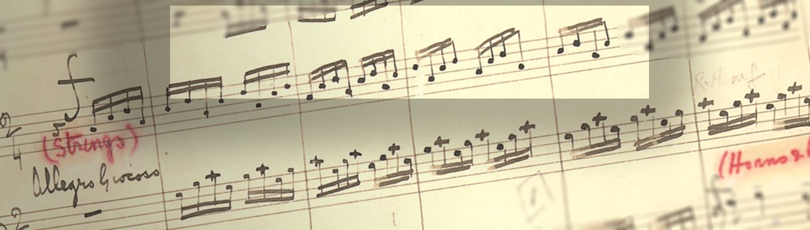 Music manuscript.