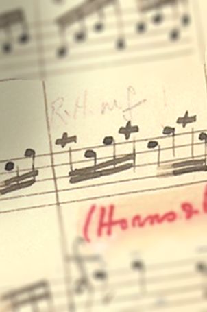 Music manuscript.