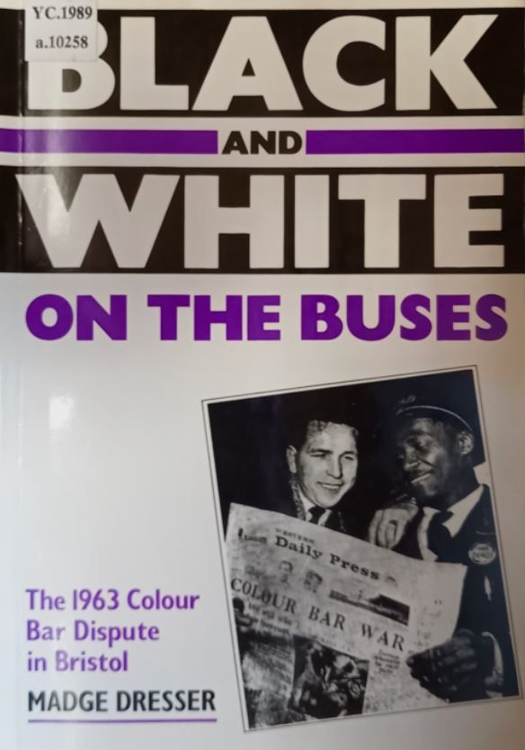 Front cover of 'Black and white on the buses'.