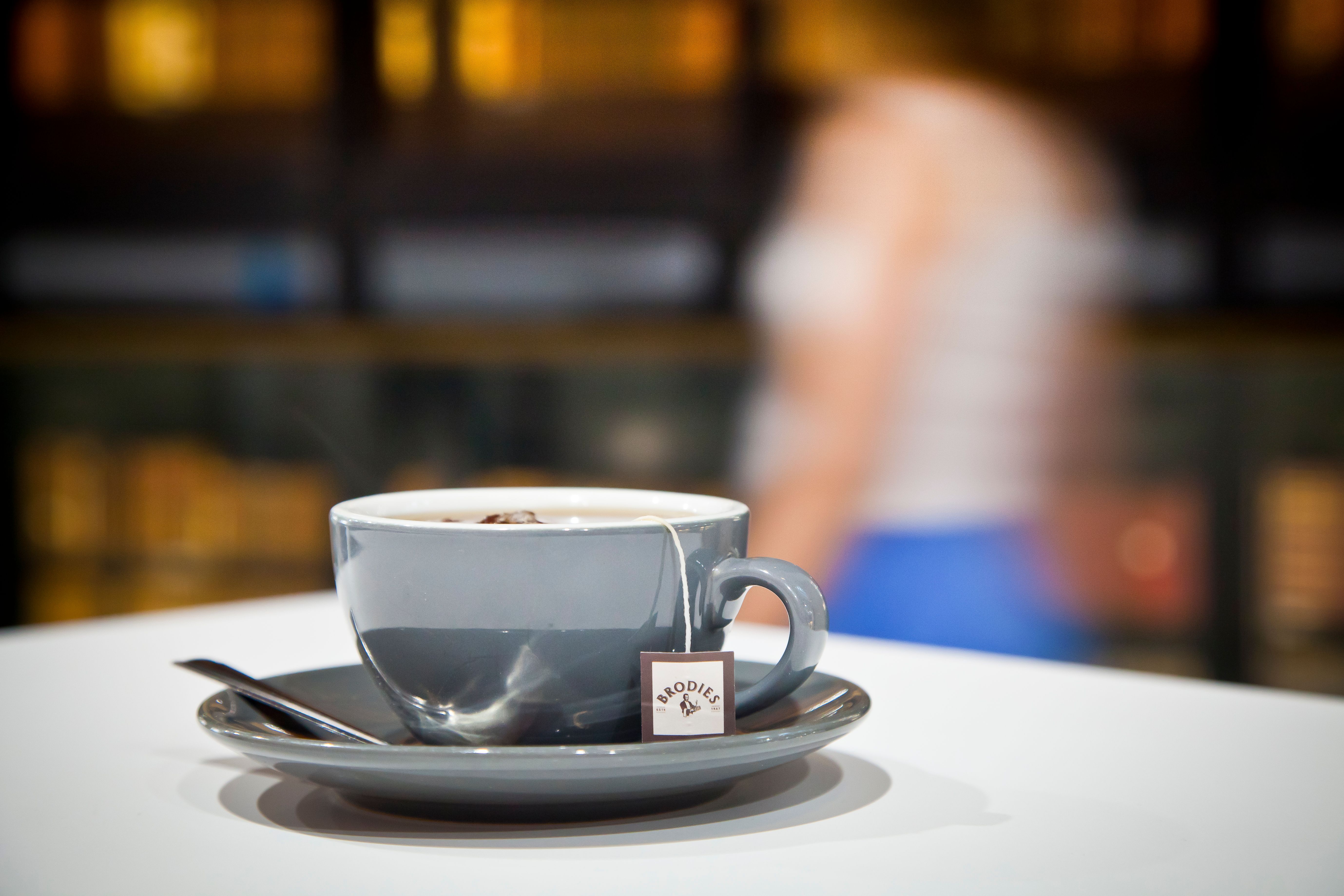 Close up of a cup of tea.