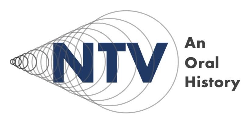 NTV logo with 'an oral history' written next to it, with a series of overlapping circles