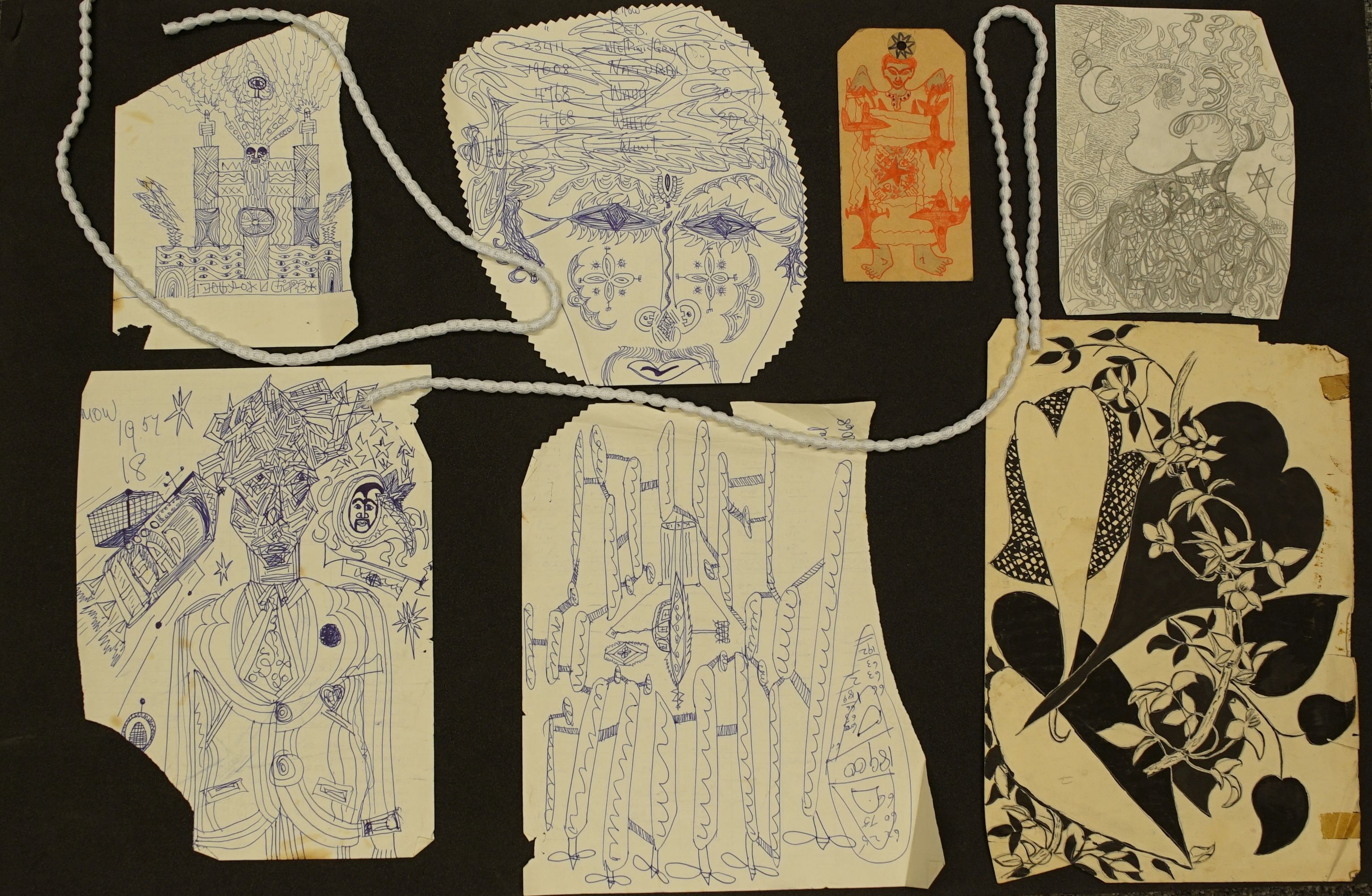 A selection of doodles by Mustapha Matura