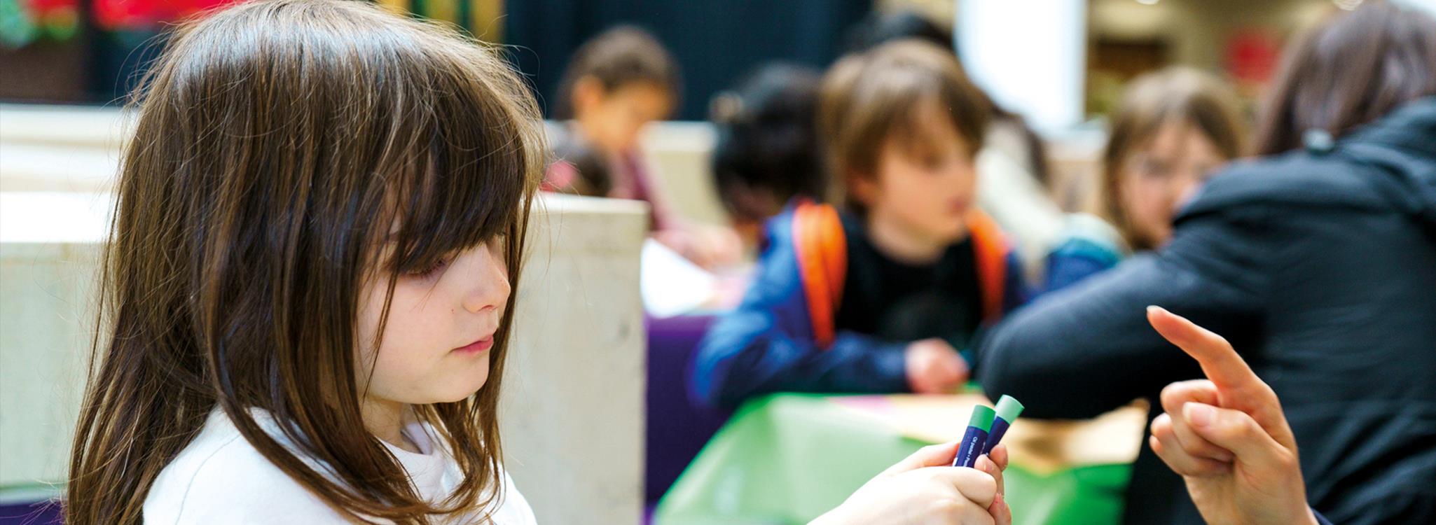 Children at a British Library event