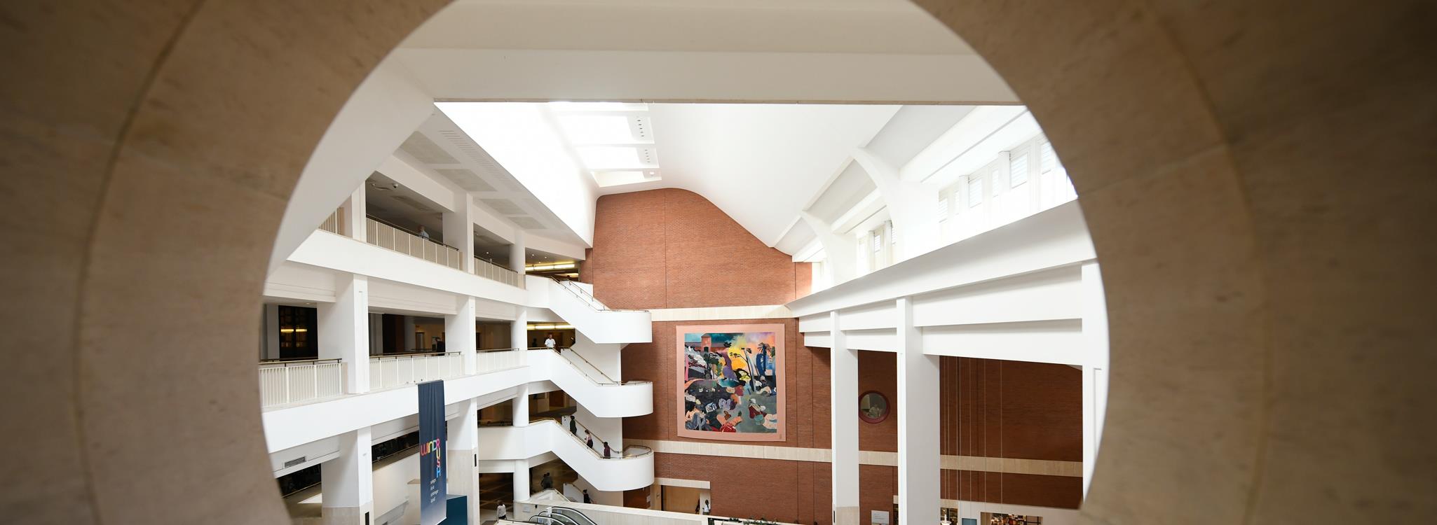 An internal view of the British Library